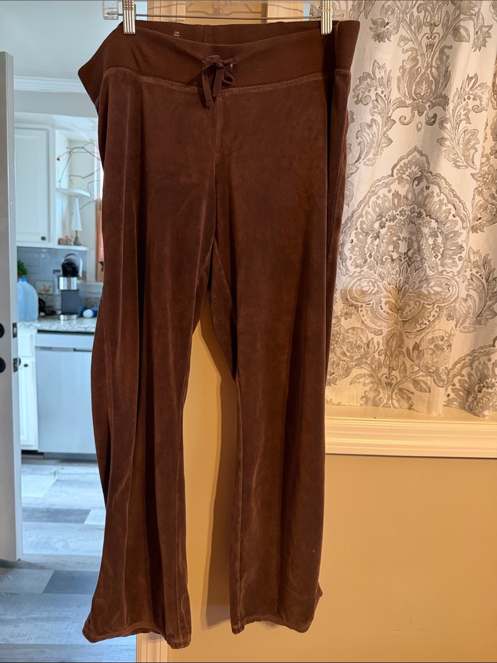 Old Navy Women's Drawstring Velvet Pants - Brown